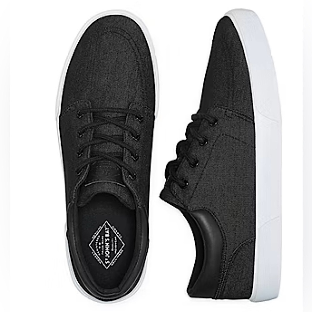St. John’s Bay Mens Bryce Black Lace-Up Shoes - Size 9.5 Med - New in Box - Picture 6 of 9